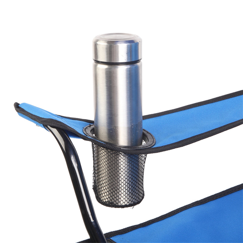 GAOMON Double Folding Picnic Camping Chairs with Umbrella Blue