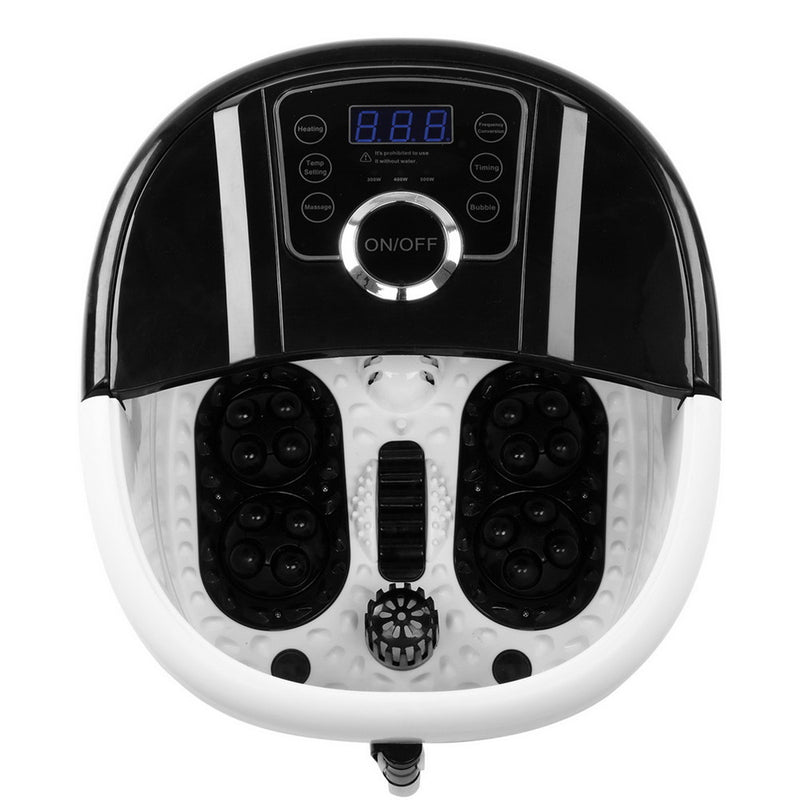 GAOMON Foot Bath with Touch Screen Digital Display Automatic Roller Black