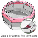 GAOMON Pet Playpen 36 Inch Portable Foldable Fence Pink
