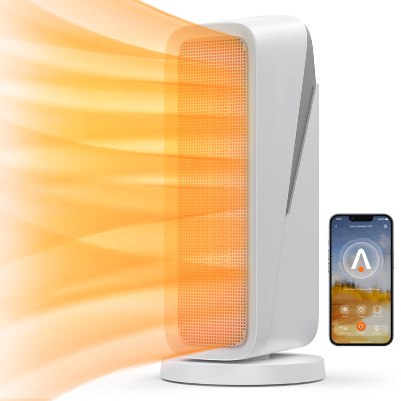 GAOMON 1500W Space Heater 16 inch WiFi Small Electric Heater