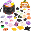 GAOMON 30pcs Squeeze Toys with 5.5" Halloween Cauldron