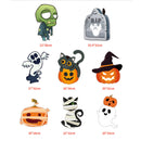 GAOMON 8pcs Corrugated Wooden Sign Halloween Decoration Card