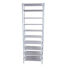 GAOMON 10 Tiers Shoe Rack Simple Assembly 30 Pairs Shoes Capacity Grey