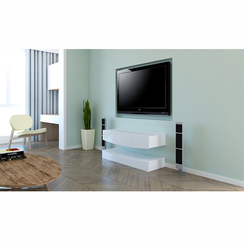 GAOMON 120cm Led TV Cabinet TV Console TV Stand