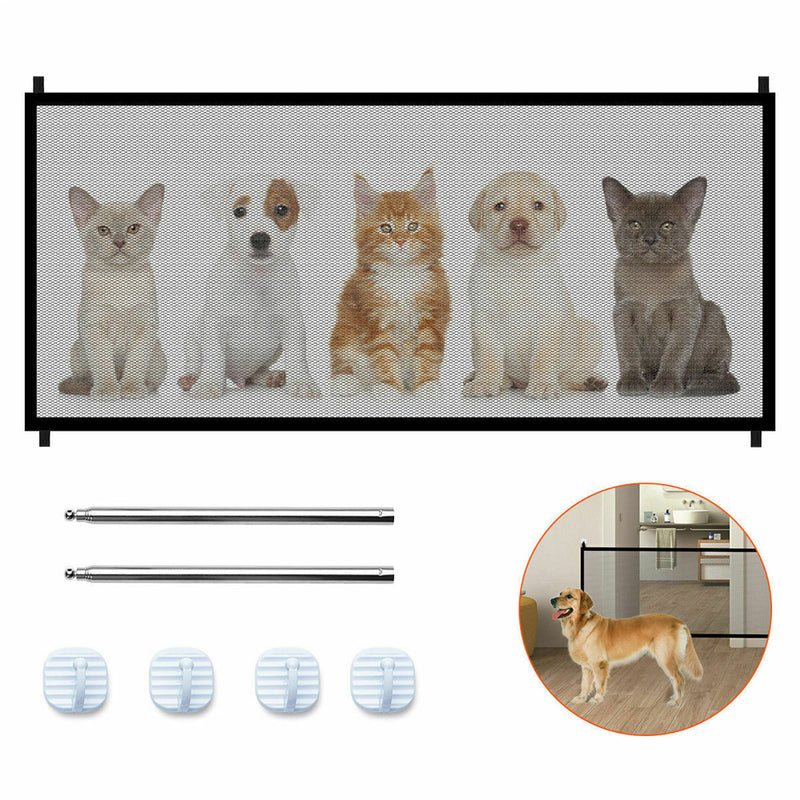 GAOMON Isolation Mesh Breathable Woven Pet Dog Isolation Net 1.8m Black