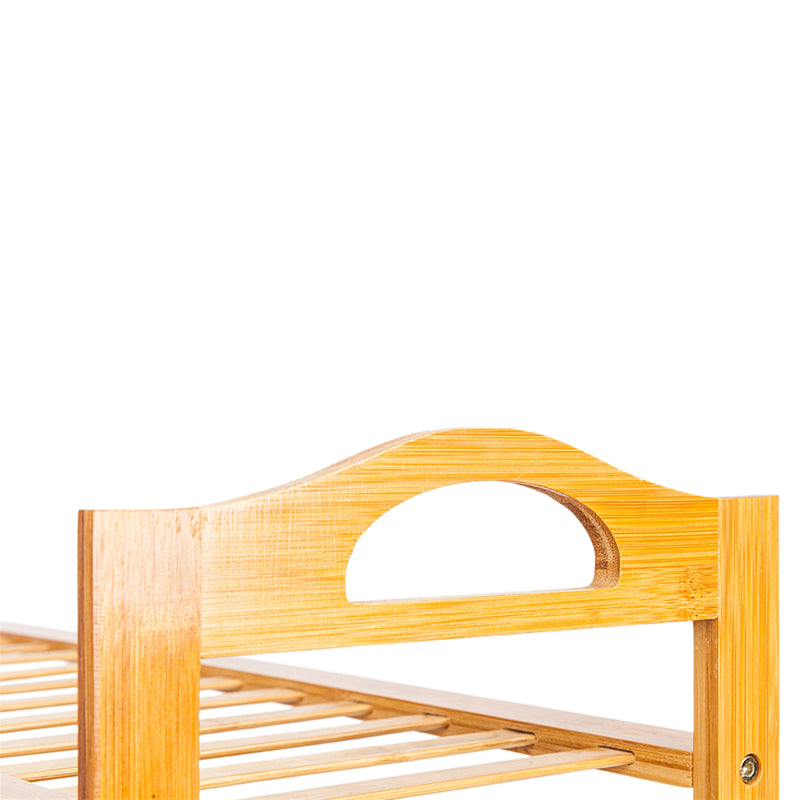 GAOMON 4 Tiers Bamboo Shoe Rack 44.09lb Load Capacity Shoe Shelf Organizer