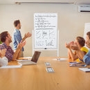 GAOMON 120x60cm Vertical Movable Double-sided Whiteboard with Stand Office Classroom White