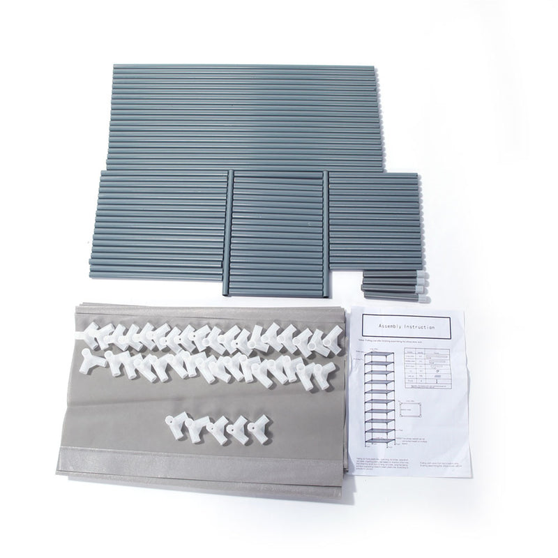 GAOMON 10 Tiers Shoe Rack Simple Assembly 30 Pairs Shoes Capacity Grey