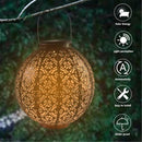 GAOMON LED IP44 Solar Lantern Lights Copper