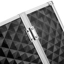 GAOMON Double-open Cosmetic Storage Box Travel Beauty Cosmetic Case Silver