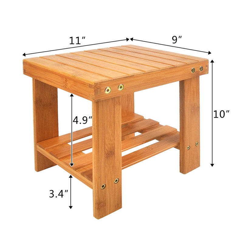 GAOMON Children Stool Step Stool for Kids Household Seat Wood Color