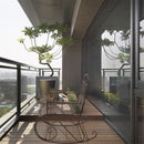 GAOMON Iron Bent Armrest Single Rocking Chair Simple Classic Lightweight Chair