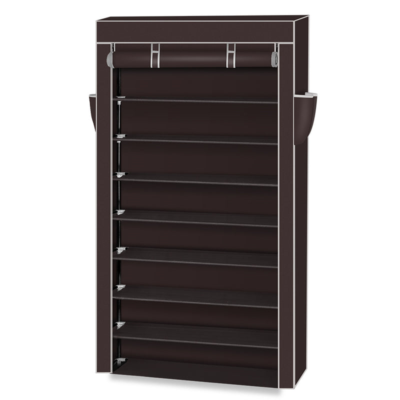 GAOMON 10 Layers Household Shoe Organizer Dark Brown