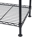 GAOMON 4-tier Adjustable Layer Spacing Household Metal Shelf 50*30*80cm Black