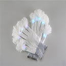 GAOMON Premium LED Lighting Gloves Flashing Fingers Battery Powered One Pair
