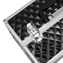 GAOMON Double-open Cosmetic Storage Box Travel Beauty Cosmetic Case Silver