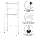 GAOMON 3-tier Bathroom Storage Rack Towels Toiletries Toilet Organizer White