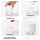 ZOKOP 120ml Usb Aroma Diffuser with Colorful Lights White