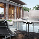 GAOMON L Side Table for Living Room Bedroom Assemble Side Table Black