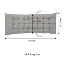 GAOMON Folding Chair Cushion Portable Comfortable 124x48x8cm Grey