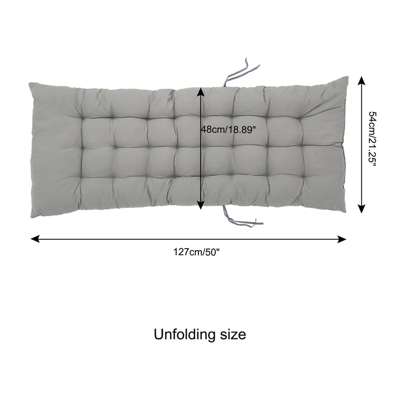 GAOMON Folding Chair Cushion Portable Comfortable 124x48x8cm Grey