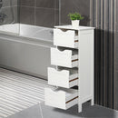 GAOMON 4-Drawer Storage Cabinet Bathroom Storage Organizer White