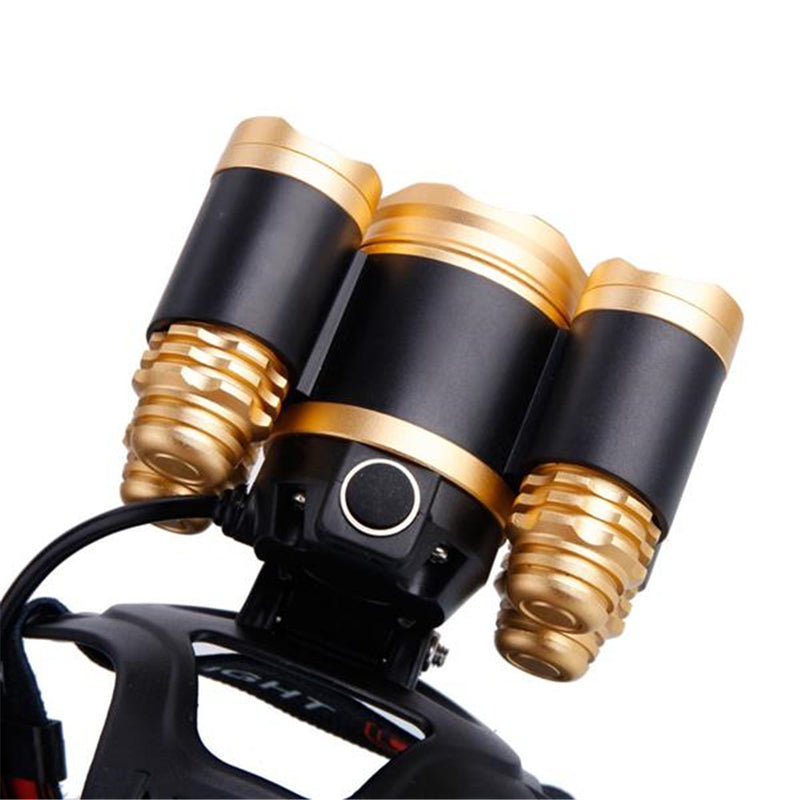 GAOMON 90 Degree Adjustable Rechargeable Headlamp Flashlight Black