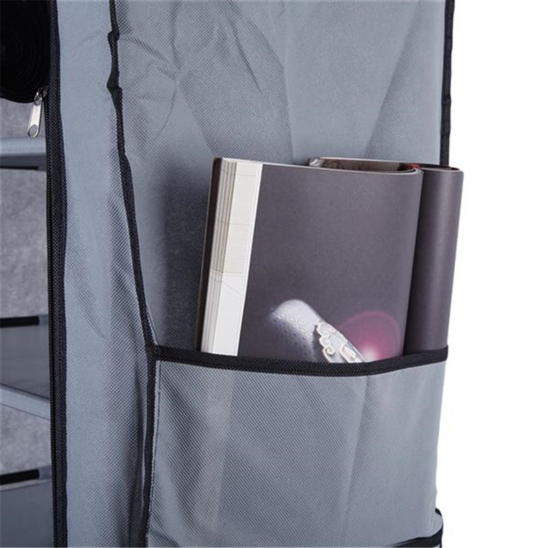 GAOMON 9 Tiers Shoe Rack Closet Shoe Storage Cabinet Organizer GREY