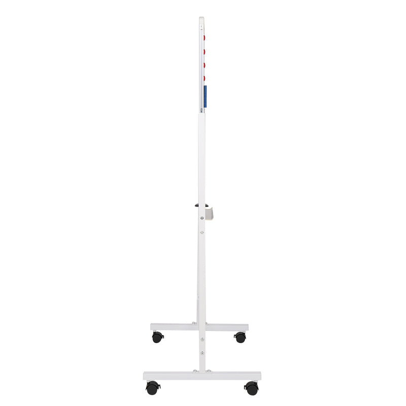 GAOMON 120x60cm Vertical Movable Double-sided Whiteboard with Stand Office Classroom White