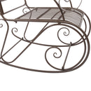 GAOMON Iron Wire Single Rocking Chair with Backrest Simple Classic Lightweight Chair