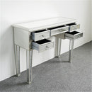 GAOMON Mirrored Desk Vanity Table With 5 Drawers For Home Bedroom Storage