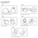 GAOMON Automatic Opening Camping Tent Beach Shelter Sunscreen Tent Blue