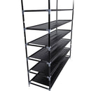 GAOMON Shoe Rack Organizer Storage Shoe Shelves 10-tier Stand Black