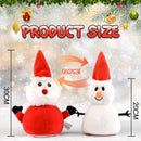 GAOMON Flip Christmas Doll Santa Claus Plush Snowman Toy Double-Sided Stuffed Plush Soft Doll