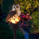 GAOMON LED Garden Lights Solar Night Lights Owl Shape Lawn Lamp Brown