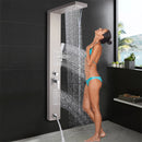 GAOMON 1.5m Shower Screen Five Water Outlet Modes Stainless Steel Silver