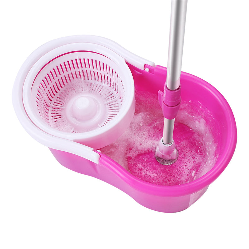 GAOMON 360 Degree Spin Mop Bucket with Wringer System Extended Mop Handle