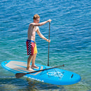 GAOMON Inflatable Stand Up 11ft Paddle Board with Removable Fin Surfboard Sup Blue Gray