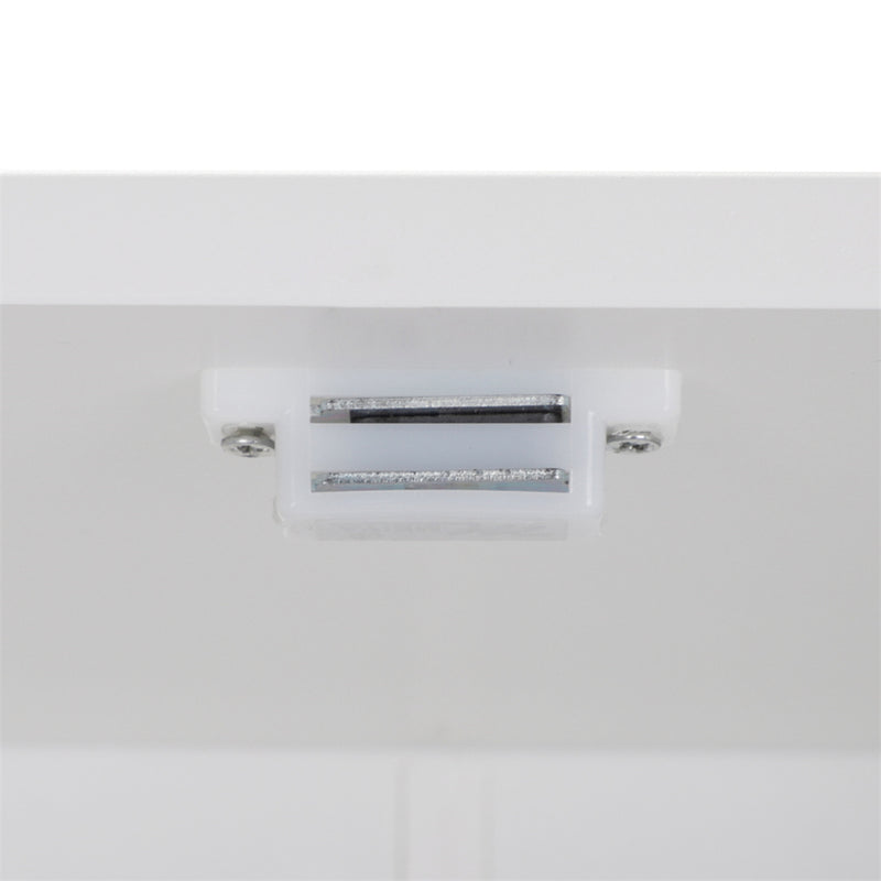 GAOMON Mdf Bathroom Cabinet Waterproof Double Doors 3 Ties Cabinet