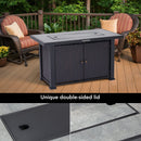 GAOMON 44 Inch Propane Fire Pit Table 50000BTU Rectangle Table with Double-Sided Cover