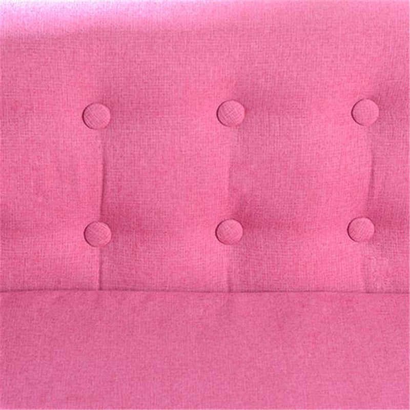 GAOMON Children Sofa for 2 Kids with Detachable Cushion for Living Room Rose Red