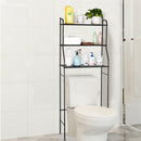 GAOMON 3-tier Bathroom Storage Rack for Towels Toiletries Toilet Organizer Black