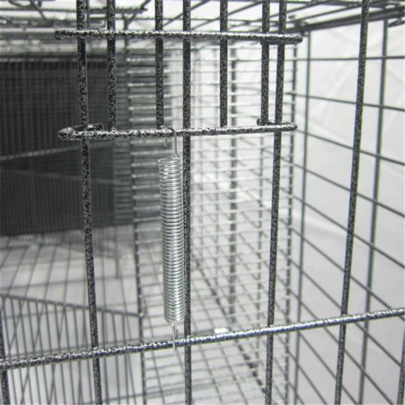 GAOMON Pet Wire Cage Folding Game Fence Portability Cat Nest with Climbing Ladder Silver