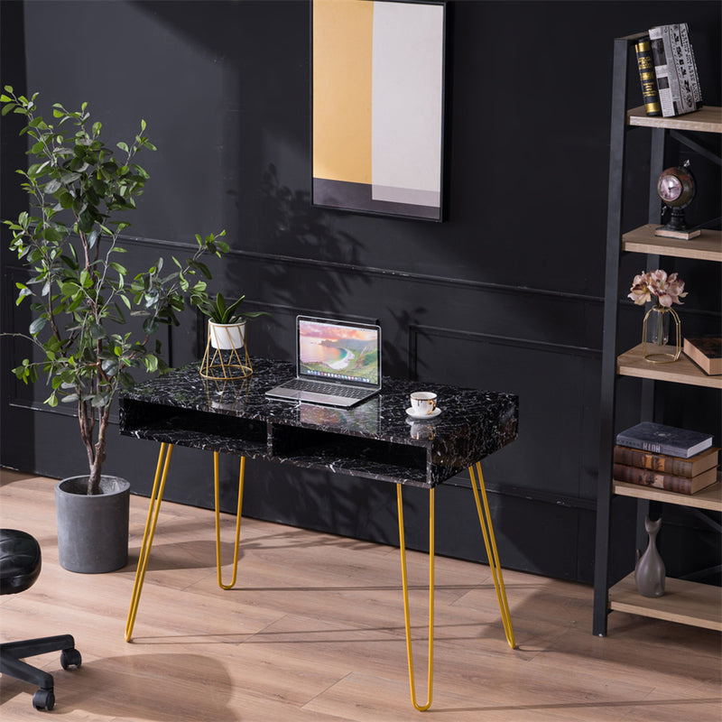 GAOMON Home Office Computer Desk with Open Compartments Study Writing Table