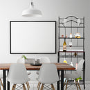 GAOMON 5-tier Metal Kitchen Rack Storage Holder Organizer Black