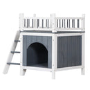 GAOMON 730*530*660cm Pet House Cat Dog Kennel With Open Door Top Fence