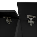 GAOMON TV Stand with Colorful Light Strip Wall-mounted TV Cabinet Black