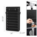 GAOMON Shoe Rack 10 Layers Widened Black Shoe Cabinet 160*30*88 Black