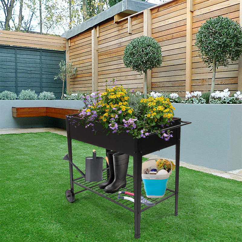 GAOMON Lightweight Planting Box with Wheels for Yard Garden Patios
