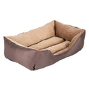 GAOMON 28" Pet Mat Kennel For Pet Cat Dog Non-slip Bottom Brown